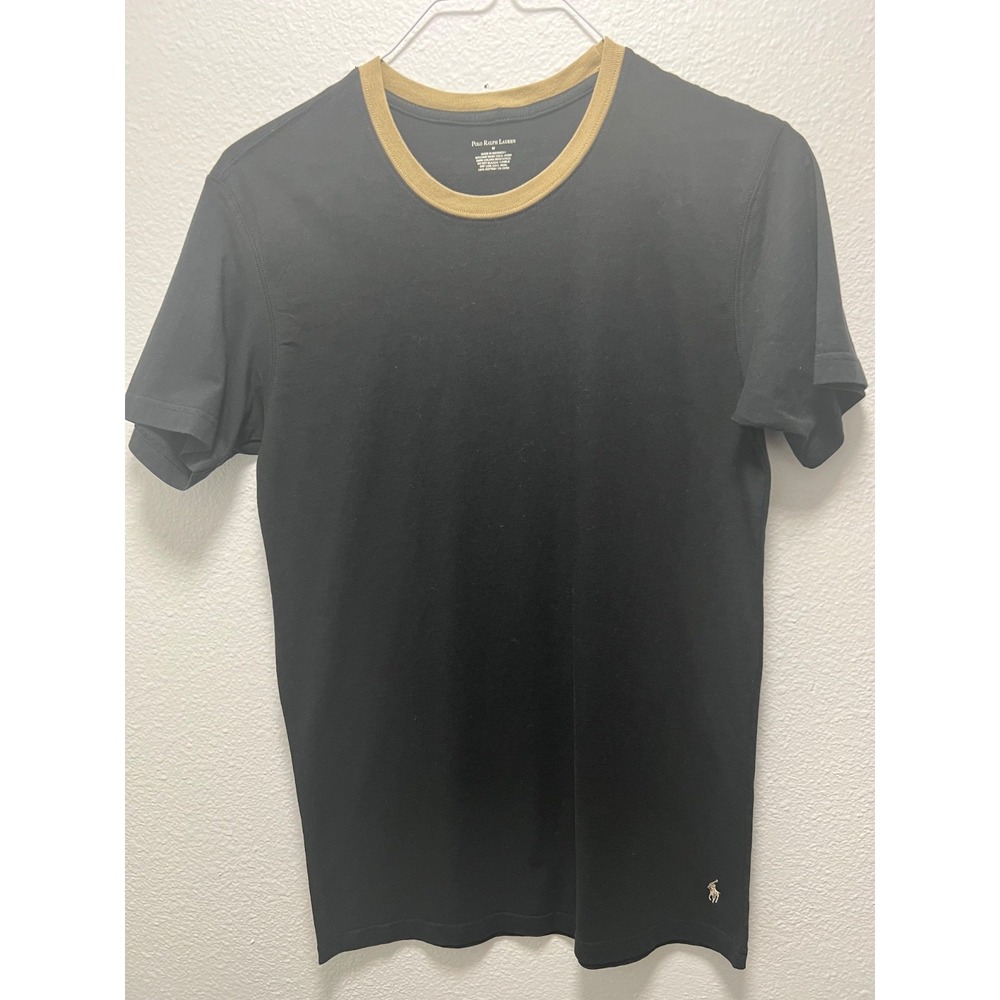 Polo Ralph Lauren Slim Fit Black Crew neck T-Shirts - Sise Medium